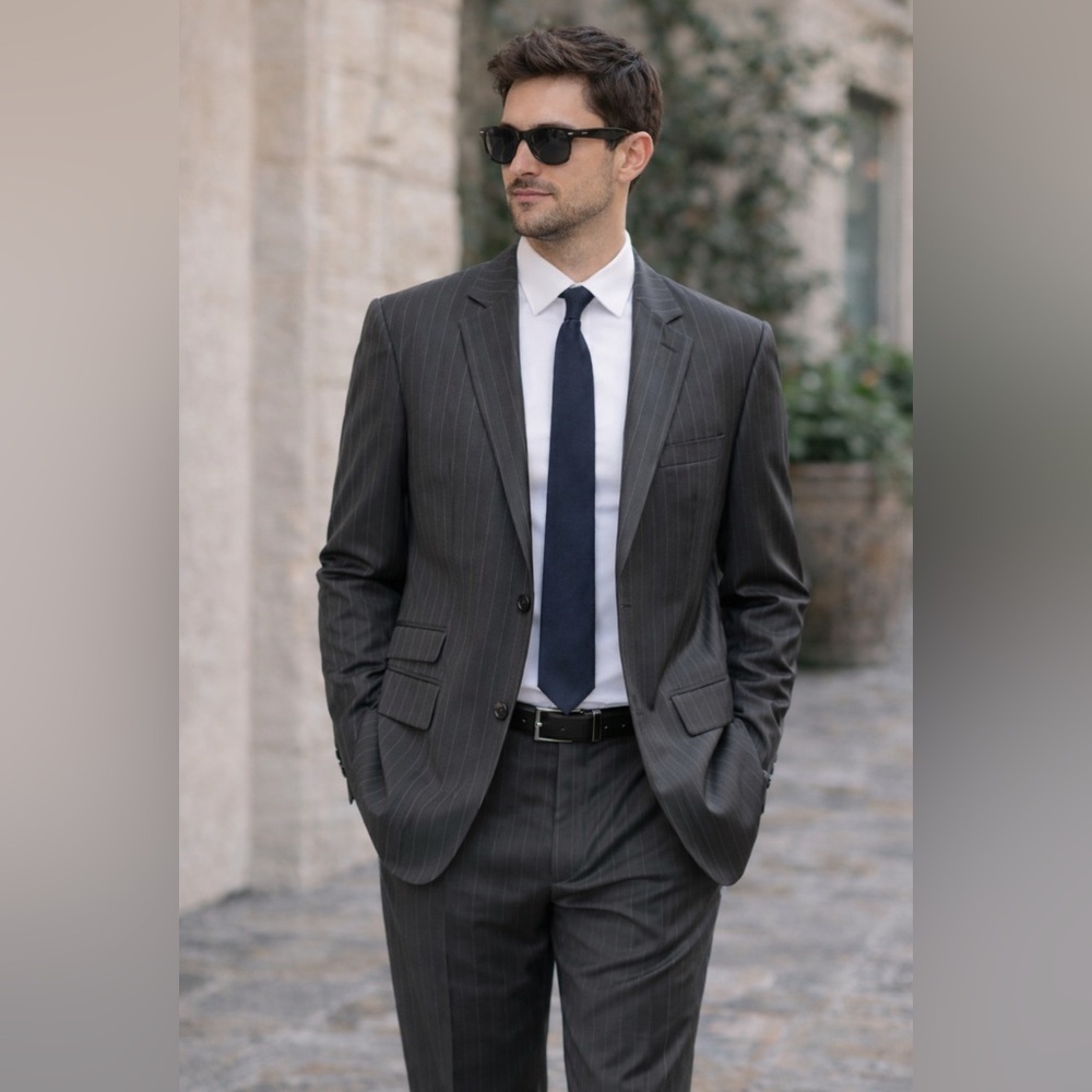 Banana Republic Men's Charcoal 100%Wool Sport Coat Jacket Blazer Size: 40s